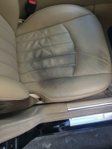 stains on seat not patina