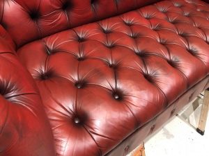 Chesterfield Sofa Conservation Process Carried Out