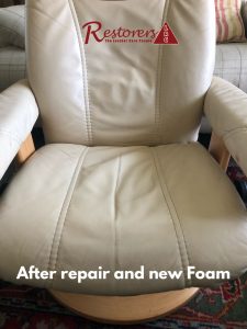 Stressless Chair Foam Replaced and Repaired